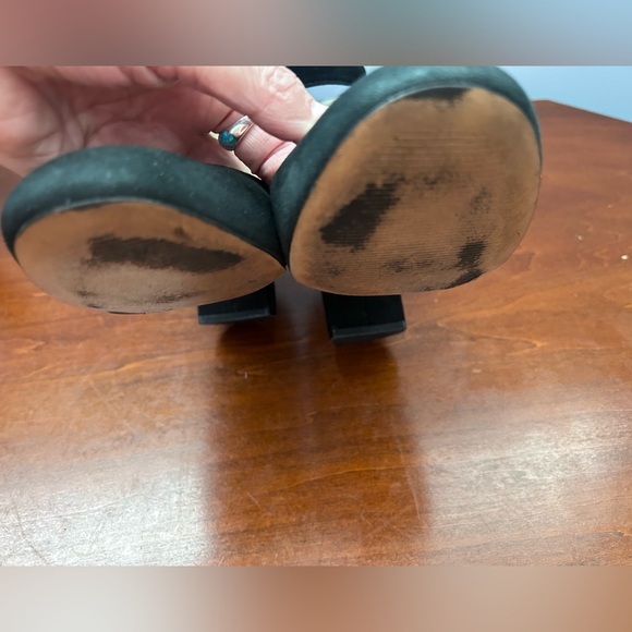 Marc Fisher black suede leather ankle strap pump. size 10M - Picture 10 of 14